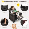 Children's PU Leather Recliner Chair with Front Footrest - Gallery View 43 of 62
