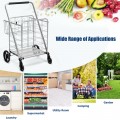 Heavy Duty Folding Utility Shopping Double Cart - Gallery View 18 of 18