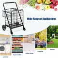 Heavy Duty Folding Utility Shopping Double Cart - Gallery View 9 of 18