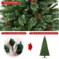 8 Feet Premium Hinged Artificial Christmas Tree Pine Needles - Gallery View 11 of 12