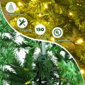 5/6/7 Feet PVC Hinged Pre-lit Artificial Fir Pencil Christmas Tree with 150 Lights - Gallery View 21 of 34