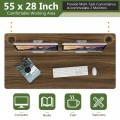 58 x 28 Inch Universal Tabletop for Standard and Standing Desk Frame - Gallery View 28 of 35