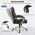400lbs Big and Tall Leather Office Chair with Soft Sponge - Gallery View 5 of 23