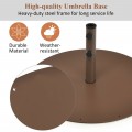 29.5 Inches Outdoor Steel Market Umbrella Base Stand for Backyard and Poolside