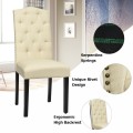 Set of 2 Modern Tufted Dining Chairs with Padded Seat - Gallery View 24 of 36