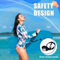 Lightweight Bodyboard with Wrist Leash for Kids and Adults - Gallery View 11 of 18