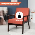 Mid-Century Retro Fabric Accent Armchair for Living Room - Gallery View 25 of 60