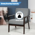 Mid-Century Retro Fabric Accent Armchair for Living Room - Gallery View 15 of 60