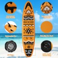 11 Feet Inflatable Stand Up Paddle Board with Backpack Aluminum Paddle Pump - Gallery View 13 of 22