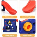 6-in-1 Freestanding Kids Slide with Basketball Hoop and Ring Toss - Gallery View 12 of 12