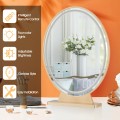Hollywood Vanity Lighted Makeup Mirror Remote Control 4 Color Dimming - Gallery View 19 of 31