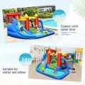 Inflatable Bouncer Bounce House with Water Slide Splash Pool without Blower - Gallery View 11 of 12