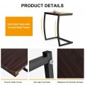Steel Frame C-shaped Sofa Side End Table - Gallery View 6 of 11