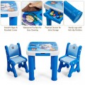 Adjustable Kids Activity Play Table and 2 Chairs Set withStorage Drawer - Gallery View 30 of 36