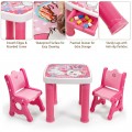 Adjustable Kids Activity Play Table and 2 Chairs Set withStorage Drawer - Gallery View 5 of 36