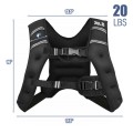 Training Weight Vest Workout Equipment with Adjustable Buckles and Mesh Bag - Gallery View 14 of 19
