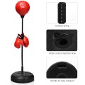 Adjustable Height Punching Bag with Stand Plus Boxing Gloves for Both Adults and Kids - Gallery View 11 of 12