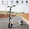 Folding Aluminium Adjustable Kick Scooter with Shoulder Strap - Gallery View 15 of 26