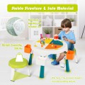 5-in-1 Kid Folding Storage Activity Table Chair Set