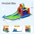 Inflatable Kid Bounce House Slide Climbing Splash Park Pool Jumping Castle Without Blower - Gallery View 4 of 8