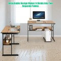 L-Shaped Computer Desk with Tiltable Tabletop - Gallery View 47 of 48