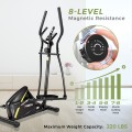 Adjustable Magnetic Elliptical Fitness Trainer with LCD Monitor and Phone Holder - Gallery View 7 of 12