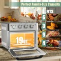 19 Qt Dehydrate Convection Air Fryer Toaster Oven with 5 Accessories - Gallery View 2 of 24