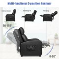 Recliner Massage Wingback Single Chair with Side Pocket - Gallery View 20 of 36