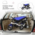 Twins Baby Tricycle With Safety Double Rotatable Seat