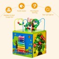 5-in-1 Wooden Activity Cube Toy - Gallery View 7 of 12