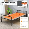 71 x 31 Inch Massage Bed Warmer Heating Pad with 5 Heat Settings - Gallery View 8 of 10