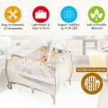 Foldable Safety  Baby Playard for Toddler Infant with Changing Station