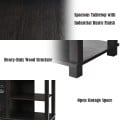 2-Tier TV Storage Cabinet Console with Adjustable Shelves