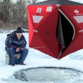 2-person Portable Pop-up Ice Shelter Fishing Tent with Bag - Gallery View 1 of 10