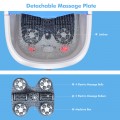 Portable All-In-One Heated Foot Spa Bath Motorized Massager - Gallery View 38 of 40