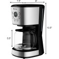 12-cup LCD Display Programmable Coffee Maker Brew Machine - Gallery View 4 of 9