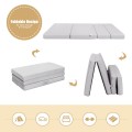 4 Inch Folding Sofa Bed Foam Mattress with Handles - Gallery View 21 of 36