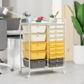 15-Drawer Utility Rolling Organizer Cart Multi-Use Storage - Gallery View 47 of 50
