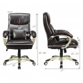 Adjustable Executive Office Recliner Chair with High Back and Lumbar Support - Gallery View 3 of 10