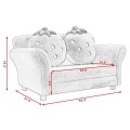 Blue/Pink Kids Strawberry Armrest Chair Sofa - Gallery View 6 of 21