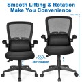 Ergonomic Desk Chair with Flip up Armrest - Gallery View 7 of 10