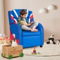 Kids Leather Recliner Chair with Side Pockets