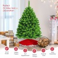 4.5/6.5/7.5 Feet Unlit Artificial Christmas Tree with Metal Stand - Gallery View 17 of 31