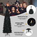 Pre-lit Christmas Halloween Tree with PVC Branch Tips and Warm White Lights - Gallery View 15 of 20