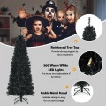Pre-lit Christmas Halloween Tree with PVC Branch Tips and Warm White Lights - Gallery View 5 of 20