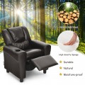 Children's PU Leather Recliner Chair with Front Footrest - Gallery View 49 of 62