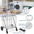 Heavy Duty Folding Utility Shopping Double Cart - Gallery View 14 of 18