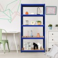 72 Inch Storage Rack with 5 Adjustable Shelves for Books Kitchenware - Gallery View 17 of 45