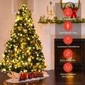 Pre-Lit Artificial Christmas Tree wIth Ornaments and Lights - Gallery View 11 of 13