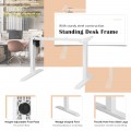 Electric Sit to Stand Adjustable Desk Frame with Button Controller - Gallery View 18 of 20